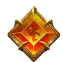 Amber Sigil low-paying symbol in Gates of Hades slot